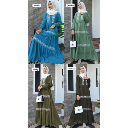 Gamis Ceruty Bordir / Gamis ceruty / Gamis Bordir