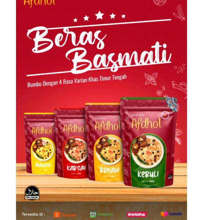 

➻ paket basmati dan bumbu instant plus bumbu mandhi briyani kabsah kebuli ✻