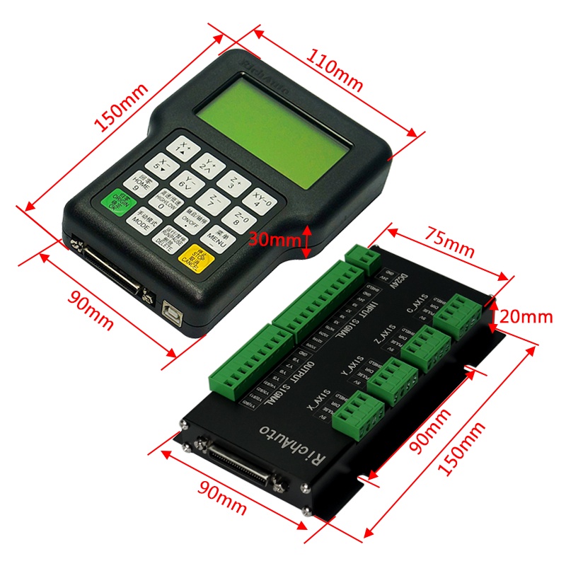 [HAEBOT] Richauto DSP A11 Offline Controller Kontroler CNC 3 Axis USB Rich Auto Controler Router Laser CO2