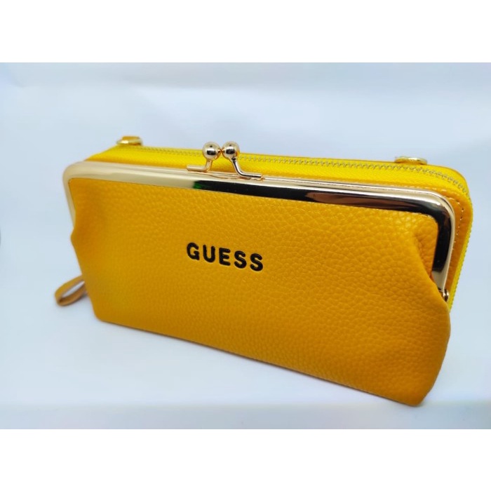 dompet panjang wanita GUESS kuning ada tali O6D2 pilih warna termurah original tipis slingbag tahan 