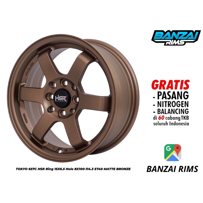 VELG MOBIL TOKYO HSR RING 15 BRONZE AGYA AYLA MOBILIO