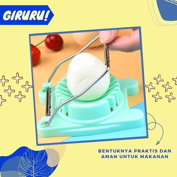 Pemotong Telur Egg Cutter Slicer Super Praktis