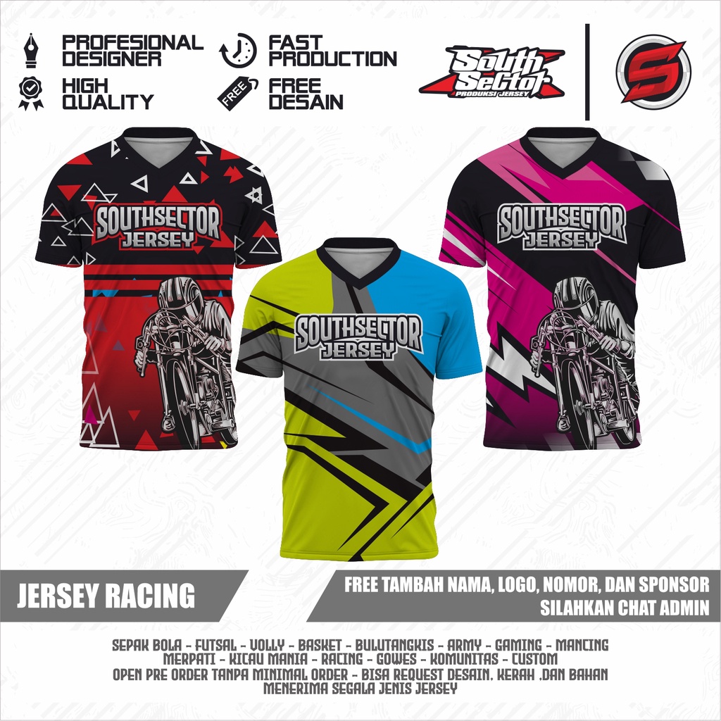 Jersey Racing / Kaos Racing (CUSTOM NAMA)