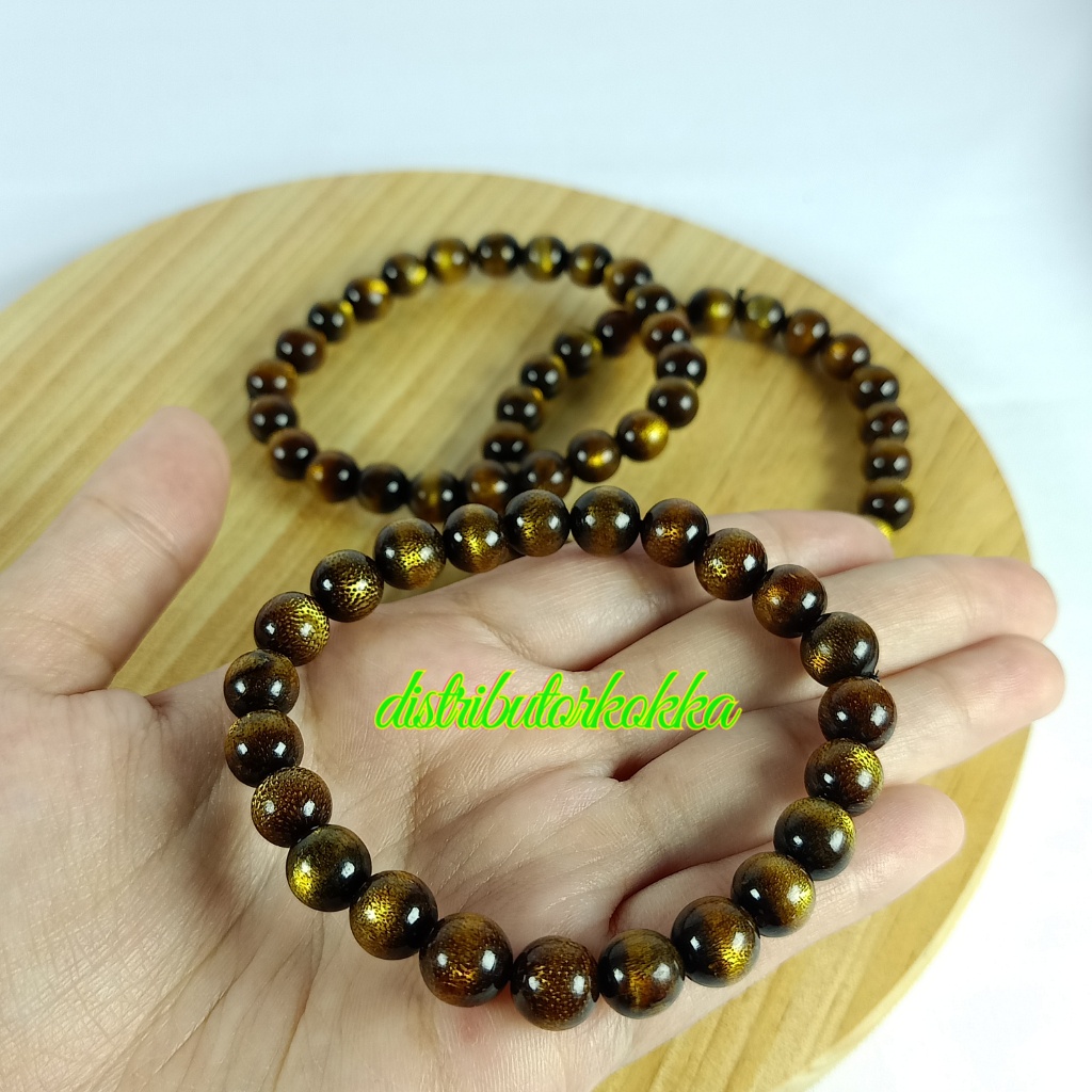 GELANG TALI ARUS EMAS (USER (AKAR BAHAR) UKURAN 8MM