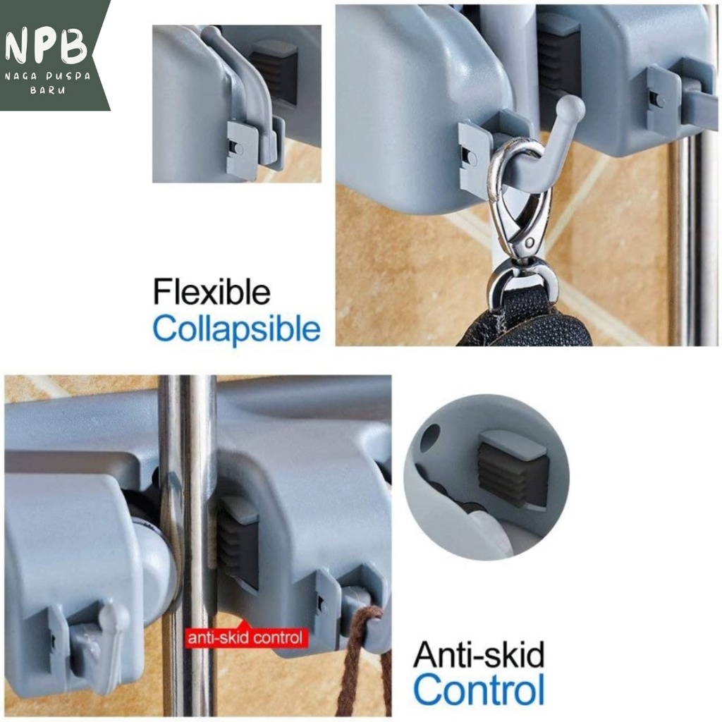 gantung sapu 3 lobang - magic hanging mop 3 lobang - gantung kain