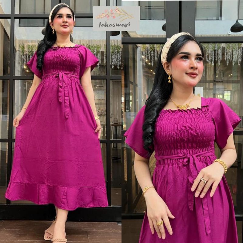 Dress Vanesa Rempel Tali Polos || Dress Wanita Bali || Baju Pantai