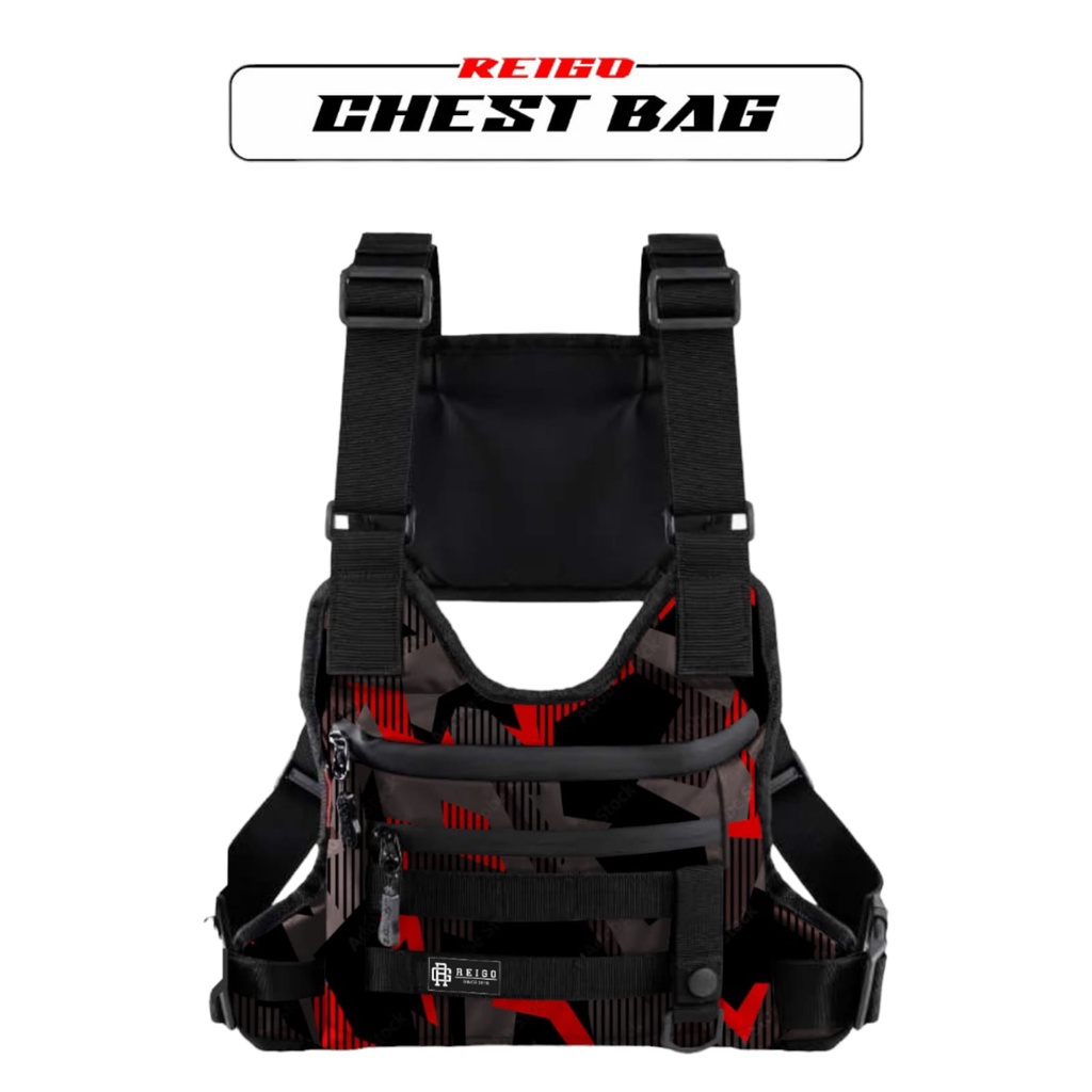 tas dada pria rompi pelindung dada chest bag tactical chestbag motor