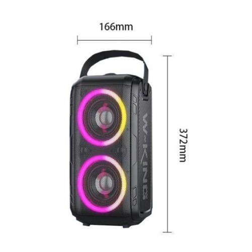 WKing Speaker Karaoke Bluetooth W-KING T9ii 2 MIC Wireless Portable Party Box Travelling TWS X-BASS Super Bass