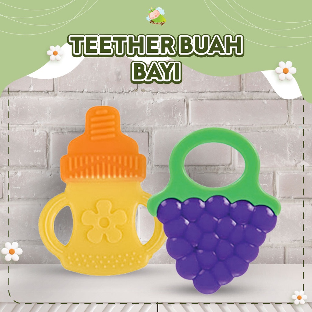 MOMOGII Mainan Gigitan Bayi Teether Berbagai Macam Bentuk