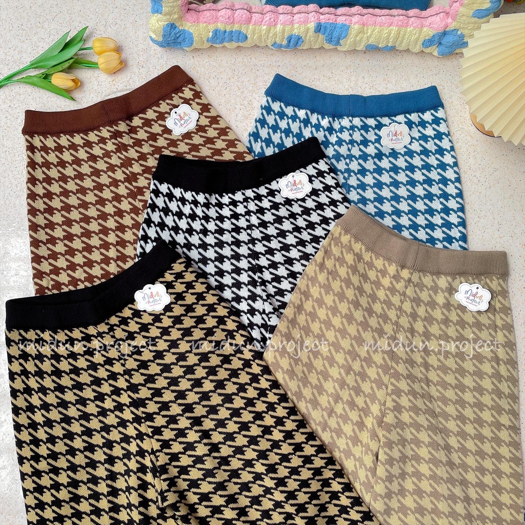 HOUNDSTOOTH KULOT KNIT PREMIUM