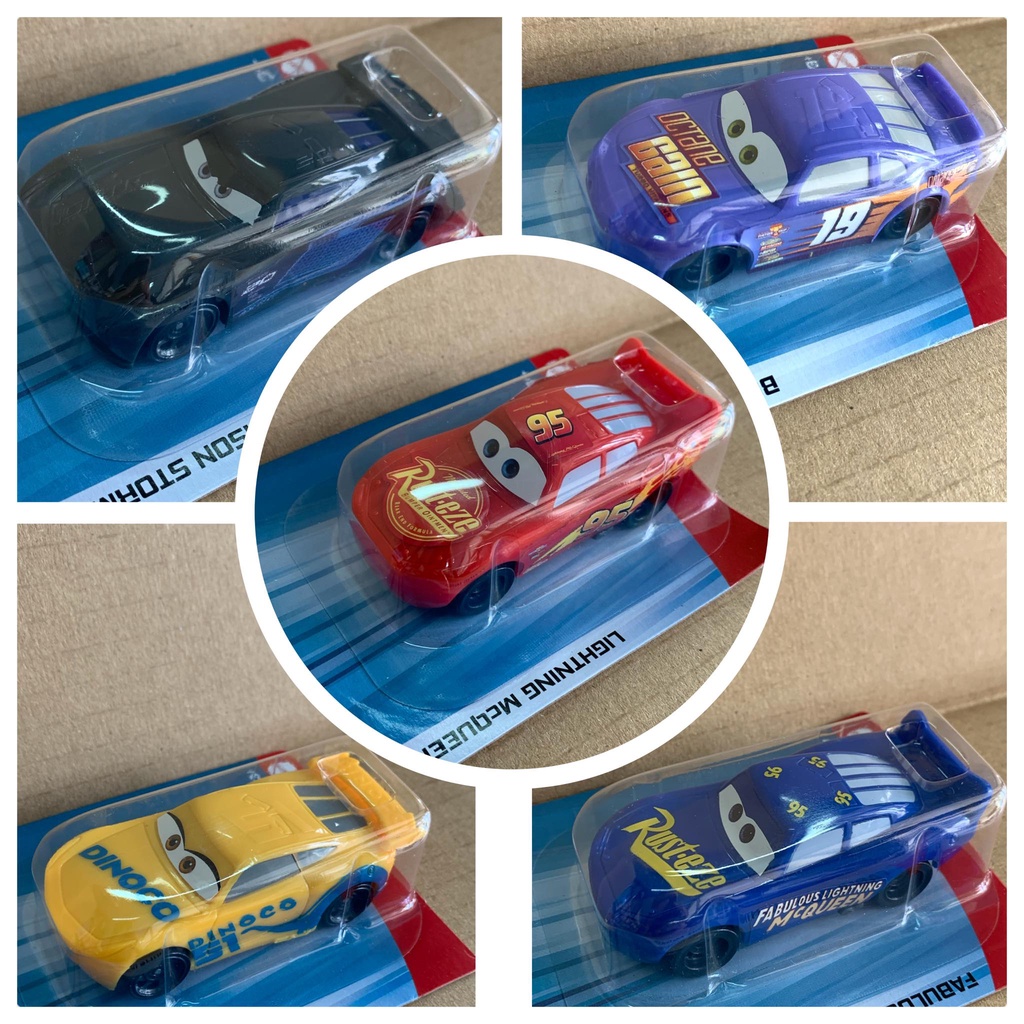 Disney Cars Value Pack Mcqueen/Cruz Ramirez/Jackson Storm/Fabulous/Bobby Swift - 7 CM