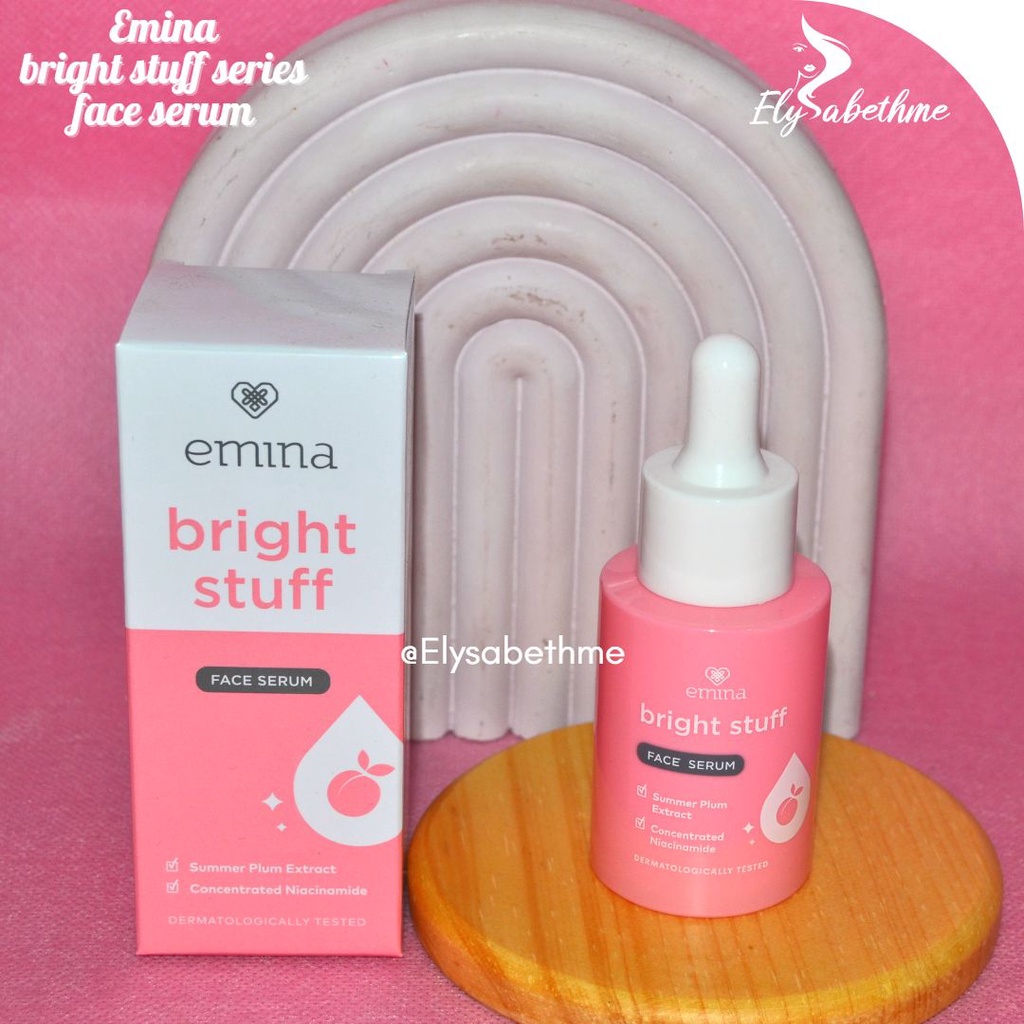 ✿ELYSABETHME✿ ˜”*°• emina •°*”˜. Emina Bright Stuff Face Serum 30ml mencerahkan dan memutihkan kulit tekstur ringan anti iritasi memperbaiki tekstur skin barrier