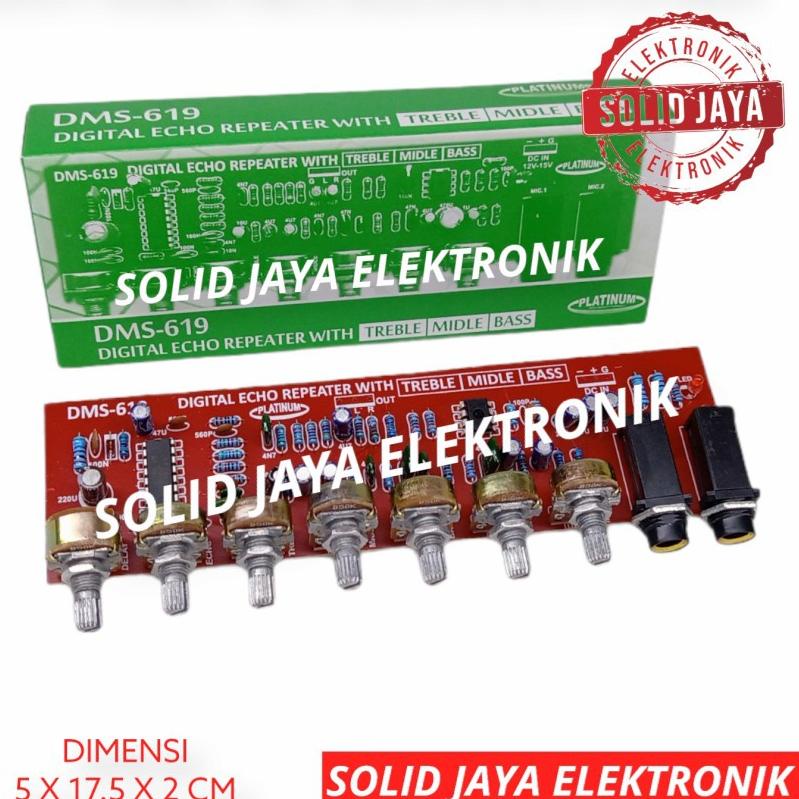 ✼ KIT DIGITAL ECHO REPEATER PLUS TREABLE MIDLE MIDDLE BASS MIC KARAOKE PREAMP PRE AMP PRE-AMP MICROP