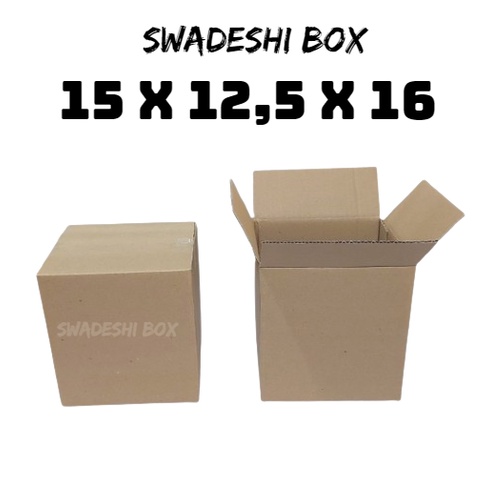 

kardus/karton/box uk. 15x12,5x16 cm untuk packing singlewall polos
