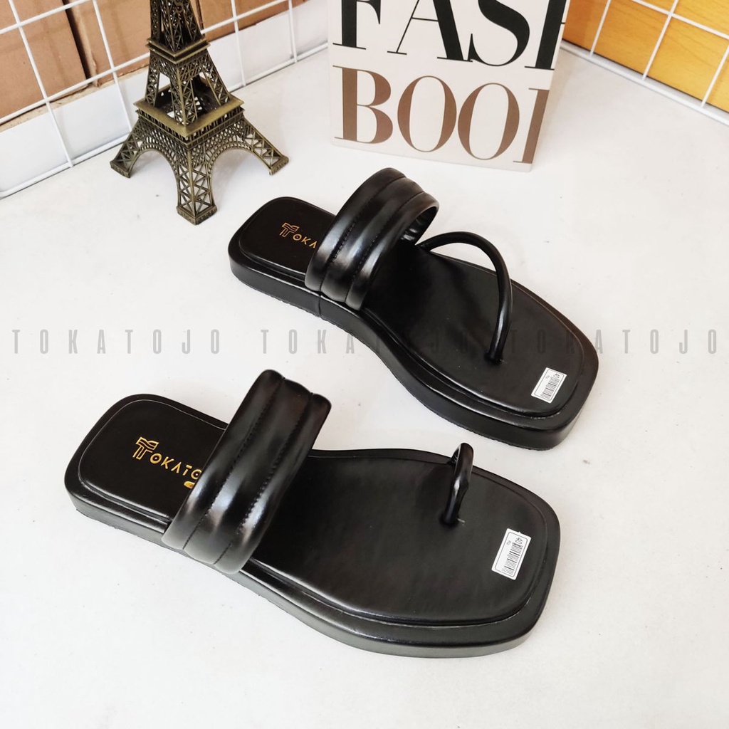 Sandal Wanita flat unik Sandal flatporm wanita tali terbaru KDMSP3