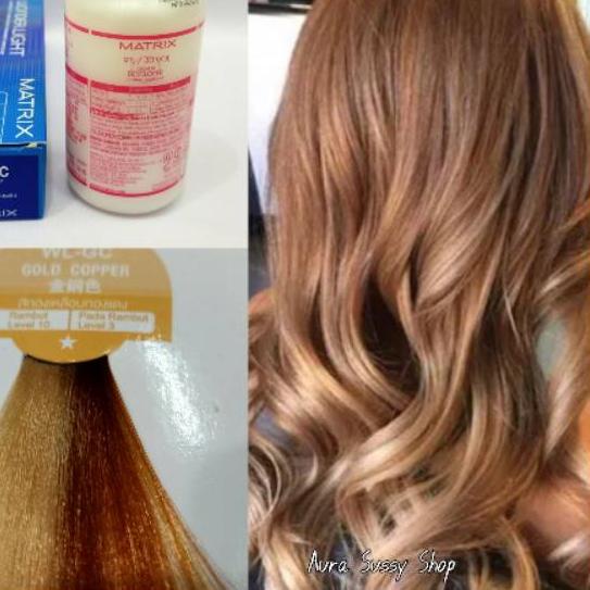 ✥ Matrix Wonder Light Gold Copper WL-GC 90 ml oxidan 135 ml ☁