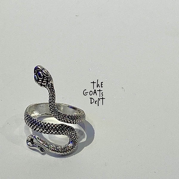The Goats Dept - Nagini Snake Ring Original / tgd650 cincin ular model hitam silver perak urban styl