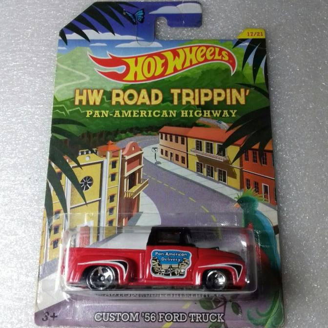 HOT WHEELS CUSTOM 56 FORD TRUCK. HW ROAD TRIPPIN PAN AMERICAN HIGHWAY