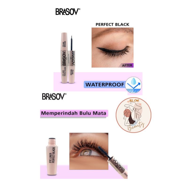 Brasov 2in1 volume mascara + eyeliner