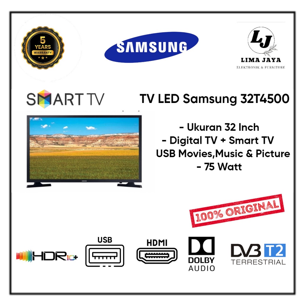 SAMSUNG LED TV 32T4503 Smart TV LED Samsung 32 Inch