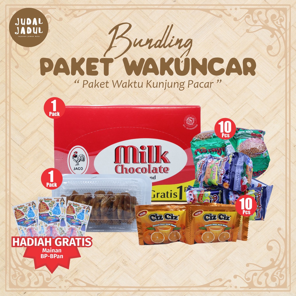 

Paket Bundling Super Hemat WAKUNCAR Jajanan Jadul By Judal Jadul