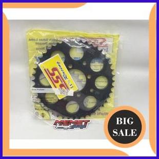 suku cadang Gear Belakang SSS 428 Stell black Satria fu smash shogun satria 2tak hiu lumba 35-45T 14