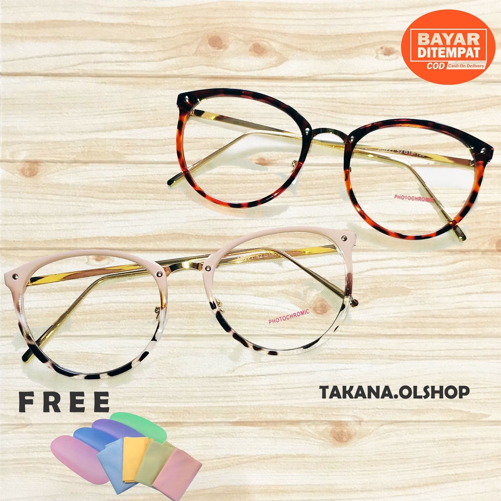 TAKANA - Frame Kacamata Bulat Besi AB 221