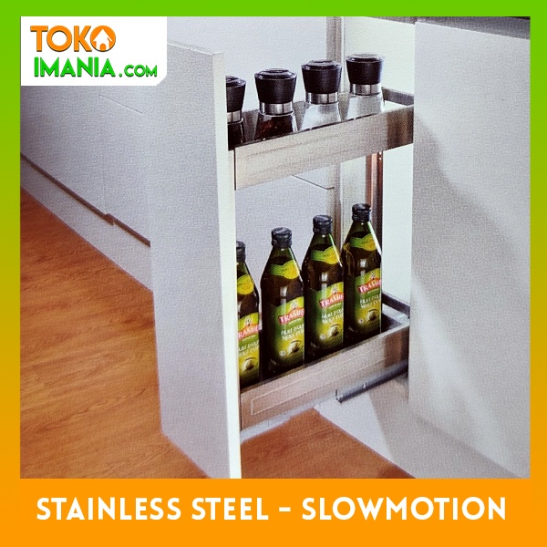 Rak Tarik Botol Bumbu Stainless VITCO SS 20720 SM slowmotion