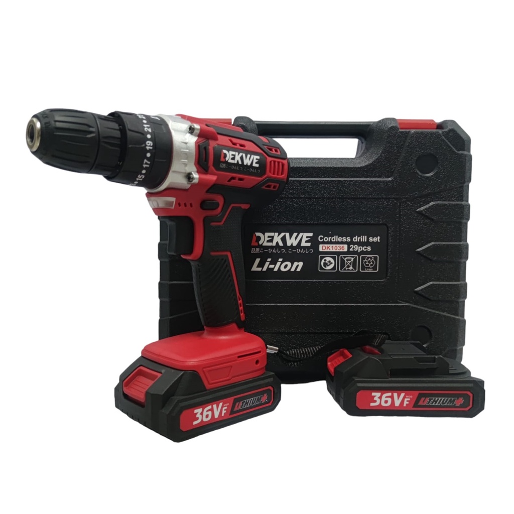 Dekwe DK1036 Bor Cordless Drill Bor Baterai 36v Impact Drill / Sunc 36v