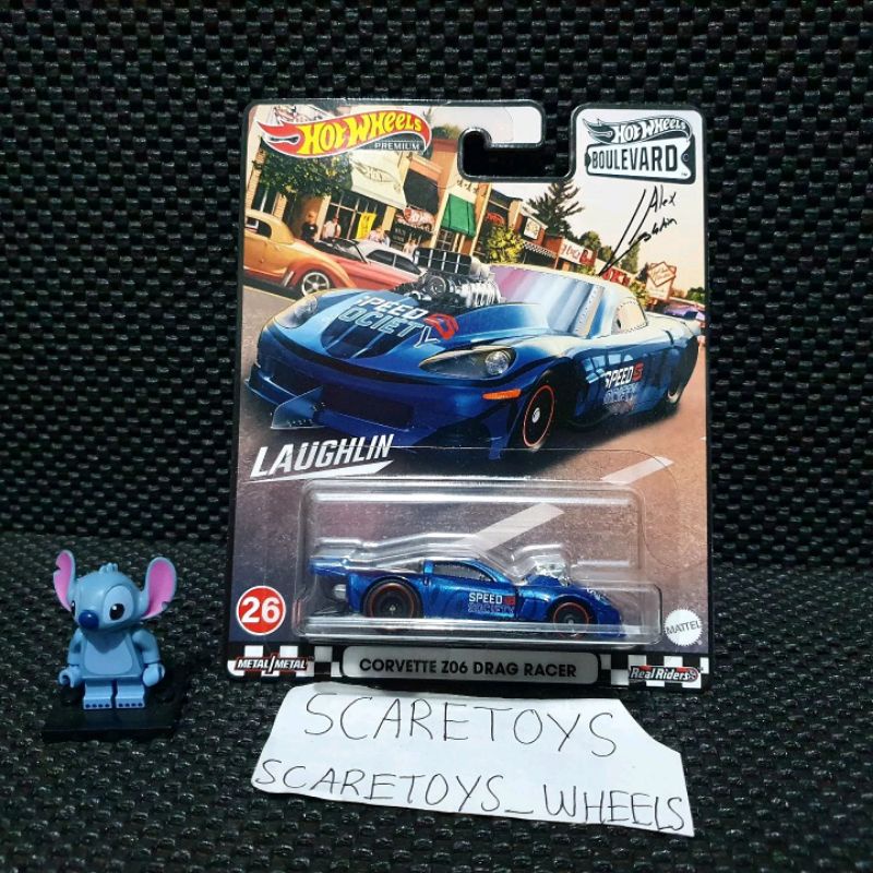 Hot Wheels Boulevard corvette z06 drag racer biru 26 boulevard laughlin