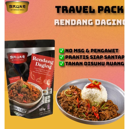 

PROMO RENDANG PADANG - TRAVEL PACK - LAUK SIAP SAJI RENDAH KOLESTEROL