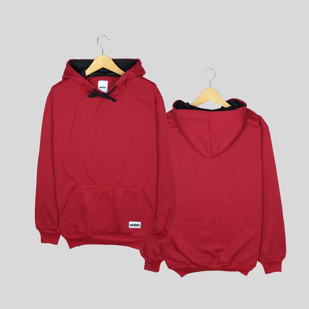 Sweater Cowok Aesthetic Hoodie Pria Polos Maroon Oblong Jumper Suiter Unisex Couple Switer Laki Laki Marun