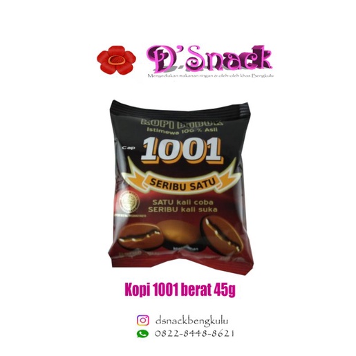 

KOPI ROBUSTA 1001 | berat 45g | OLEH-OLEH KHAS BENGKULU