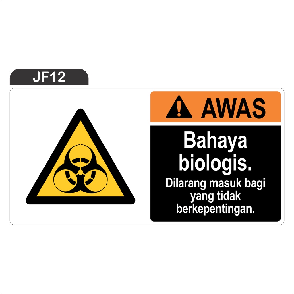 

RAMBU AWAS BAHAYA BIOLOGIS (STICKER ONLY)