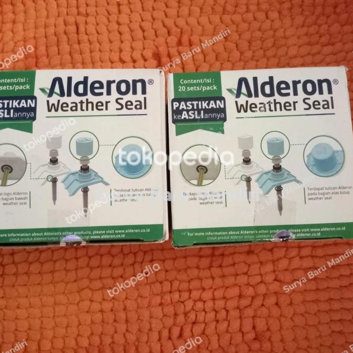 1 Box Sekrup dan Tutup Plastik Atap UPVC Alderon Original