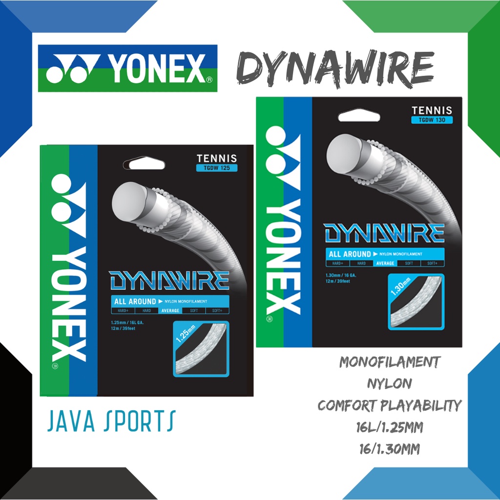 Senar Raket Tenis Yonex DYNAWIRE| Monofilament |Comfort & Playability