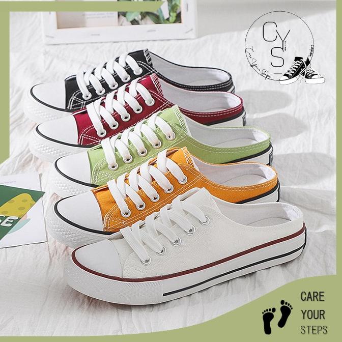 TERLARIS CYS Sepatu Sneakers Wanita Pria Sepatu Kasual Kanvas Fashion Style Sepatu Sekolah Cewek Cow