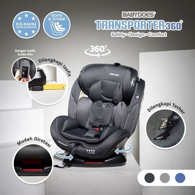 Babydoes Carseat Transporter 360 CH-WW8738 - Dudukan Kursi Mobil