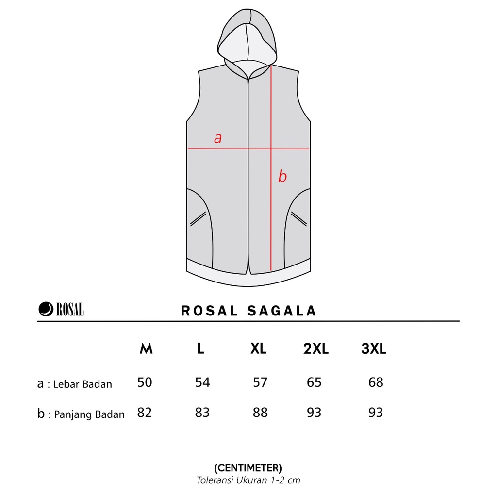 Rompi Shalat Sagala ROSAL Rompi Sholat Hoodie Pria Dewasa