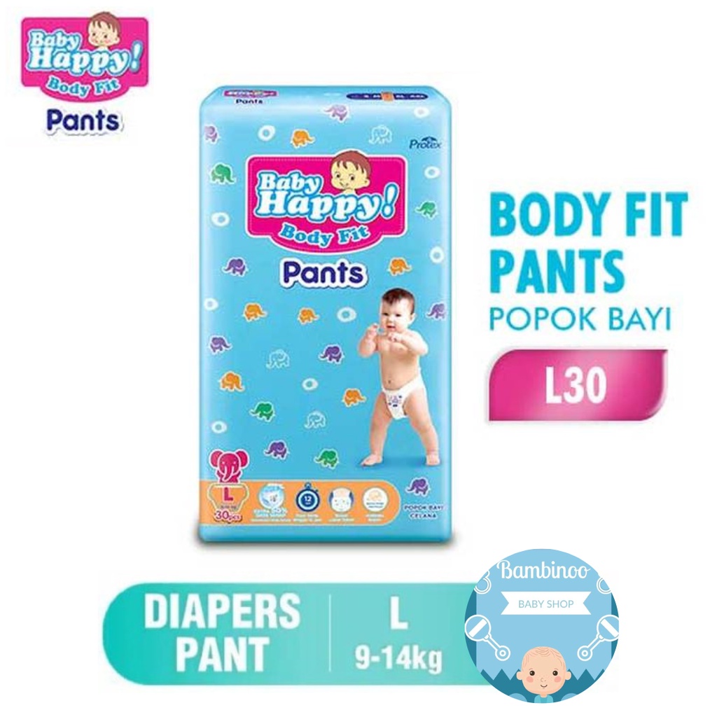 Baby Happy Body Fit Pants L30 / Pampers/ Popok Celana Anank Bayi / Murah