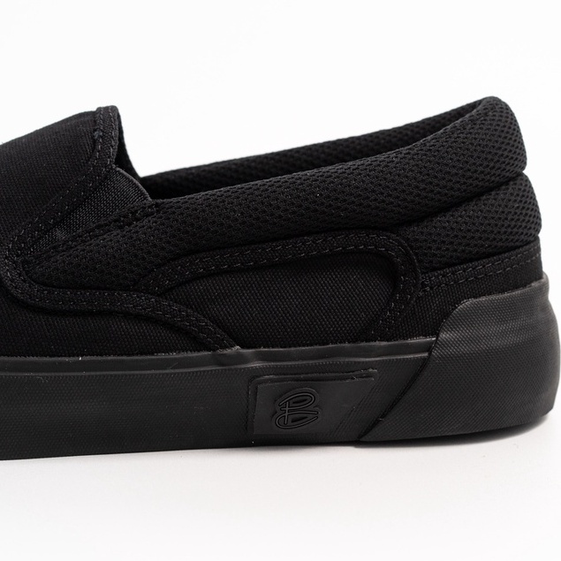 PATROBAS Slip On All Black Original Sepatu Sneakers Petrobas Slop Full Black