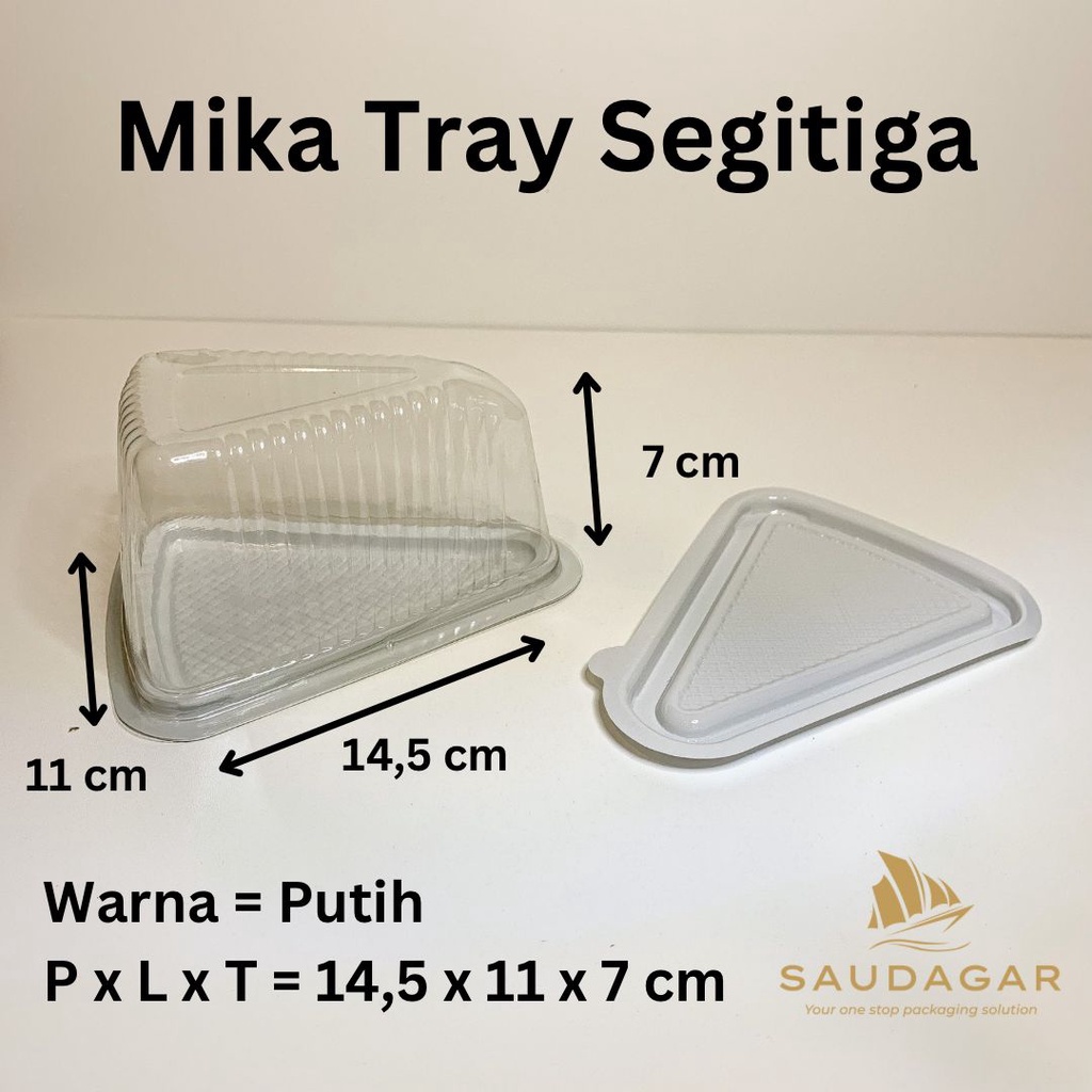 Mika Kue Tart Segitiga / Tray Slice Cake Segitiga