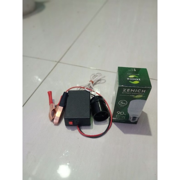 Mini inverter 40watt 12v Dapat Lampu led Zenich 5watt 1 pcs