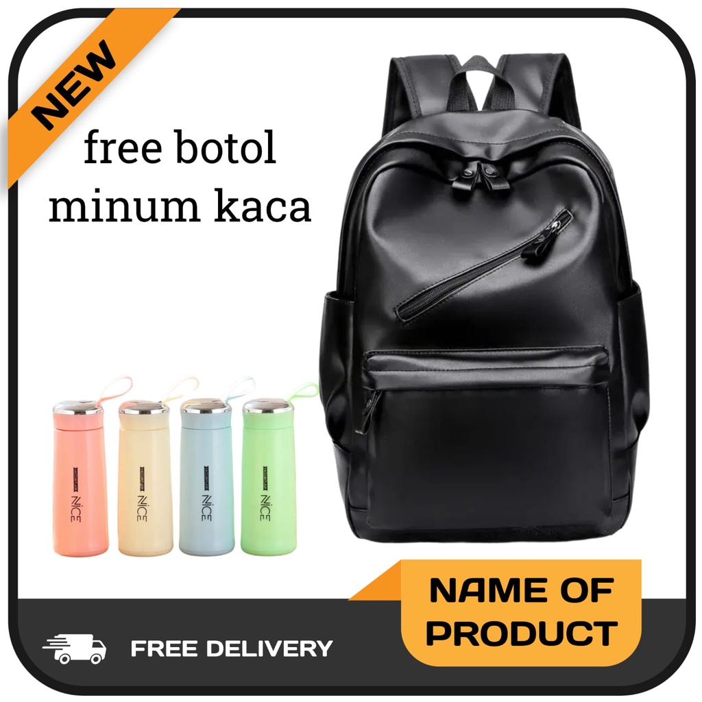 BEST SELLER TAS RANSEL KULIT ERVARD - BACKPACK PREMIUM QUALITY - . Tas Punggung Pria &amp; Wanita