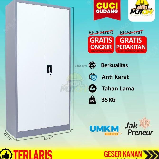 

lemari arsip lemari besi filling cabinet - pintu swing tarik ayun