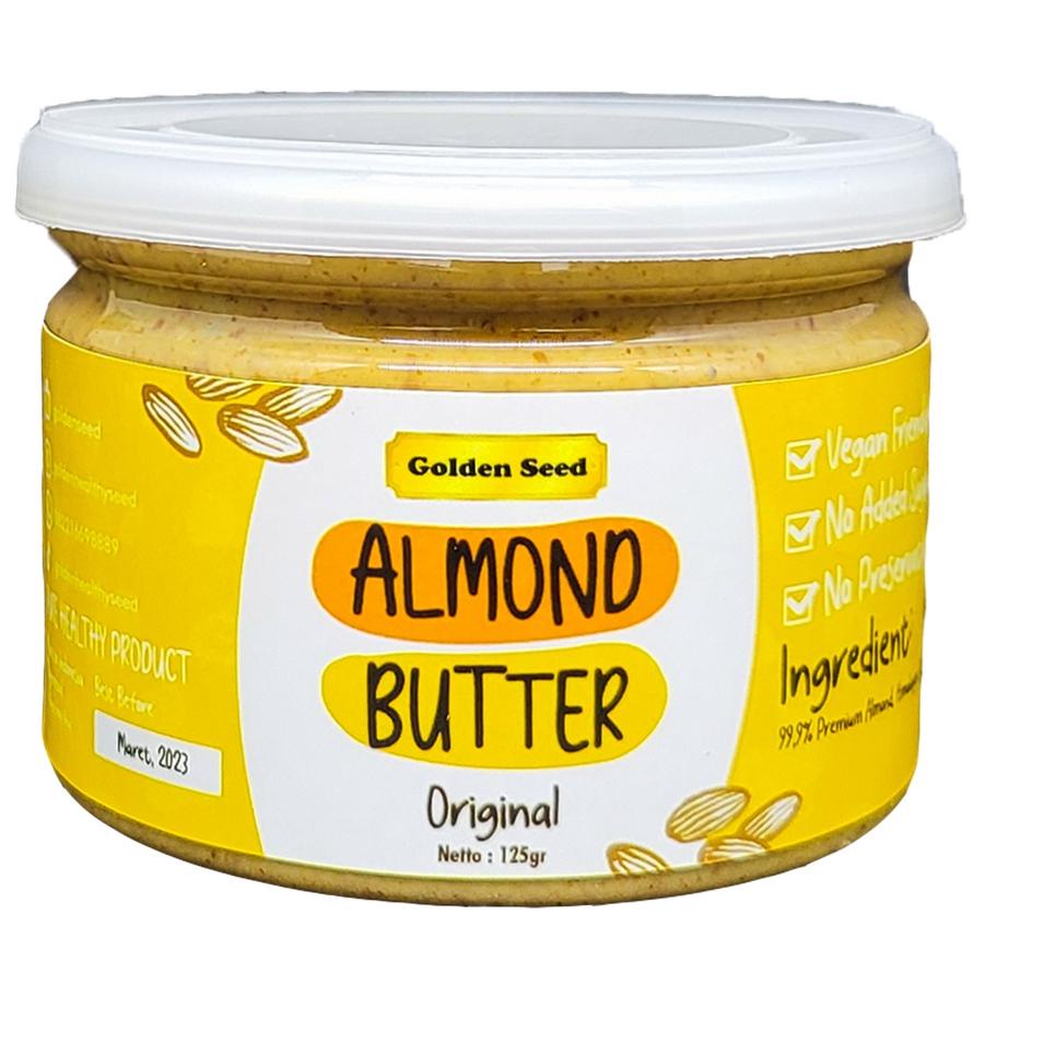 

♪ SELAI ALMOND PREMIUM 125 GRAM - ALMOND BUTTER SUGAR FREE - GLUTEN FREE - VEGAN ☈