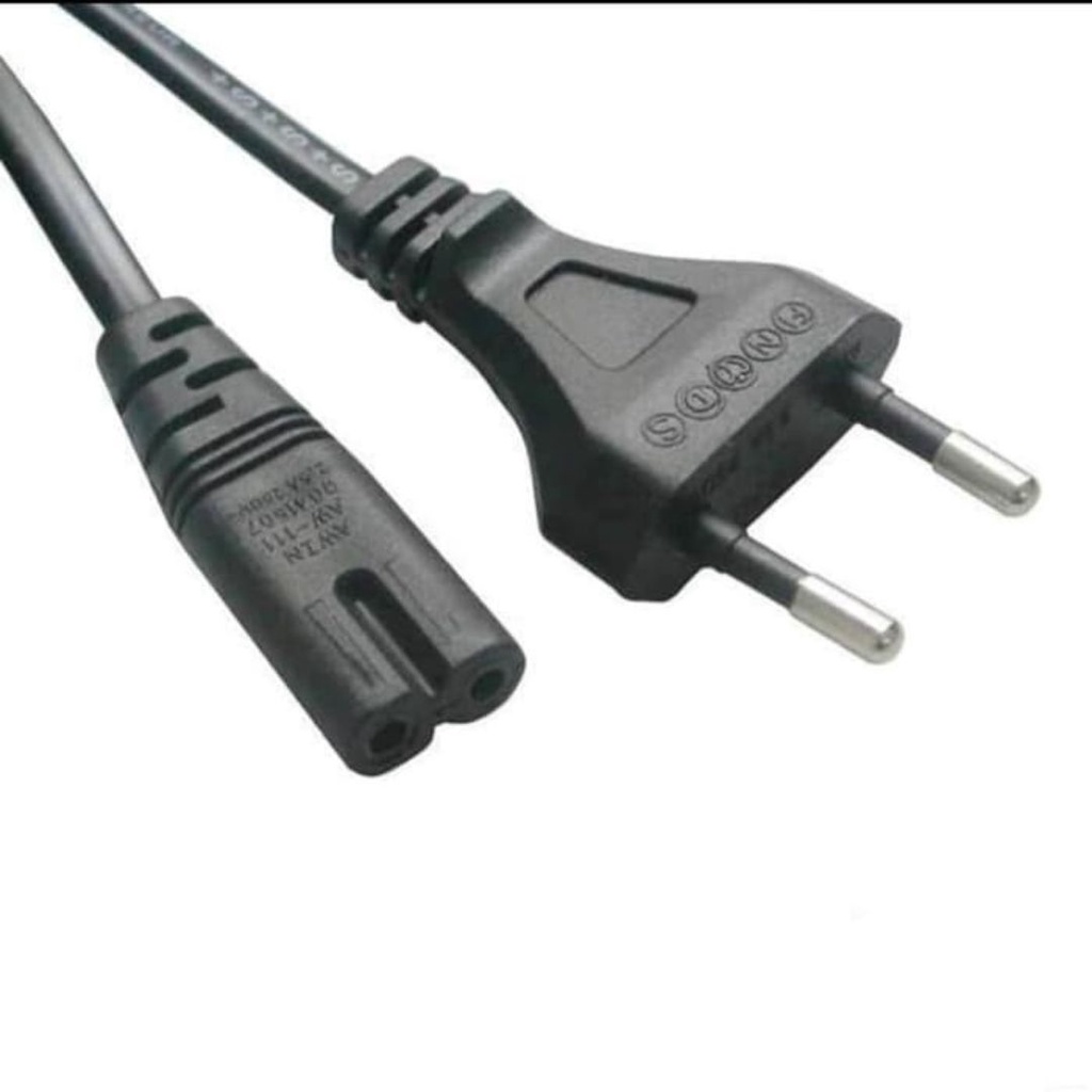 Kabel Power AC 2 Lubang Angka 8 Untuk Adaptor Radio Printer Charger Laptop Murah Power Supply