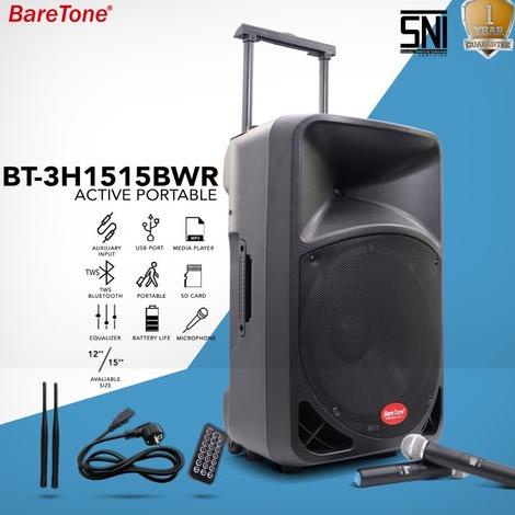 Speaker Aktif Portable Baretone 15Bwr Bluetooth Meeting Wireless 15 In