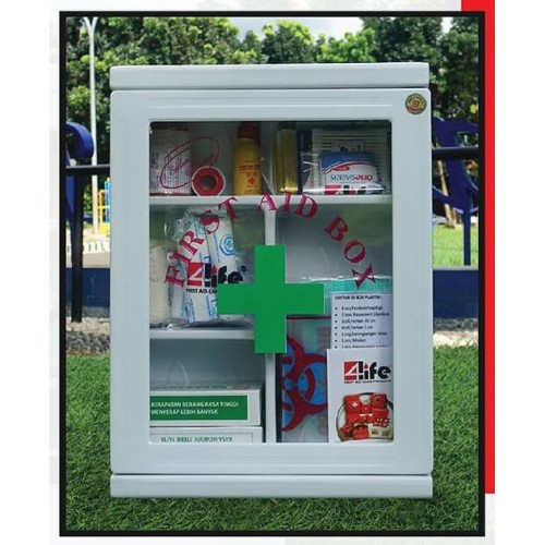 FIRST AID KIT P3K 4LIFE PLASTIK BOX KIT TYPE C + ISI / FIRST AID KIT P3K 4LIFE / FIRST AID KIT P3K 4