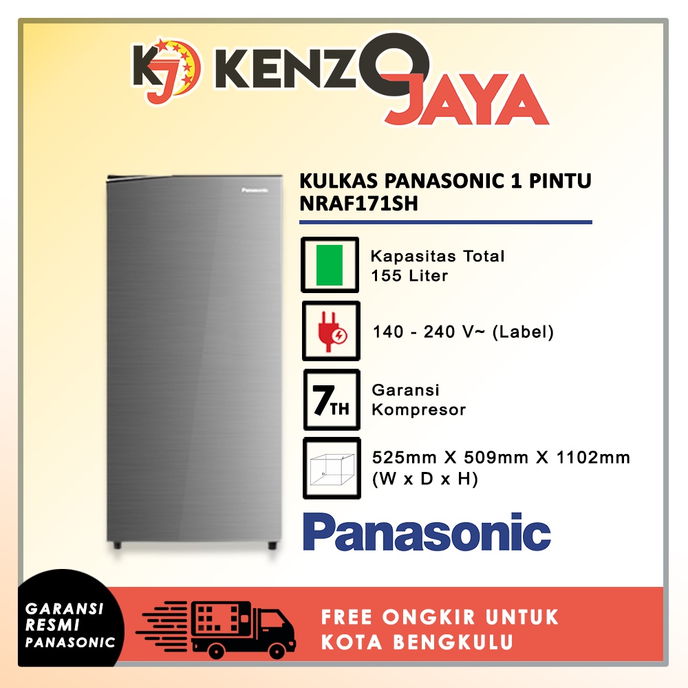 KULKAS PANASONIC 1 PINTU NRAF171SH